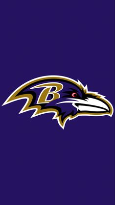 the baltimore ravens logo on a blue background