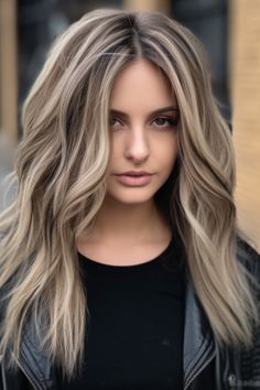 If you’re looking to make a statement, long layers with chunky highlights are the way to go. This long haircut adds flair to brunette hair, making the layers more visible. Click here to check out more layered haircuts and hairstyles for long hair. Long Layer Brown Hair With Highlights, Hair Ideas For Moms, Medium Long Blonde Hair With Layers, Seamless Blonde Balayage, Long Layered Highlighted Hair, Shaggy Straight Hair Long Layered, Blonde Hair Color Ideas For Summer Highlights Long Layered, Long Layered Hair With Highlights, Long Layered Balayage