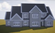 Minecraft Suburbs House, Minecraft Neighborhood, Minecraft Build House, Minecraft Castle Designs, Minecraft Town