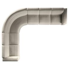 an arch made out of white leather on a white background