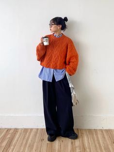 Blue Outfit Winter, Cold Outfit, Japan Fashion Street, Japan Outfit, Cold Fits, Daily Outfit Inspiration, Winter Fashion Outfits Casual, Couture Designers, Street Style Winter