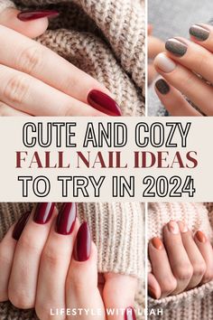 Fall is right around the corner so it's time to start thinking about some really cute fall nail ideas to try! Nails Fall Winter, Cute Fall Nail Ideas, Fall Nail Ideas, Fall Manicure, Cute Nails For Fall, Fall Nail, Nail Shapes