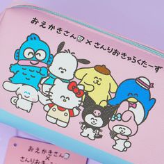 Store your pens and markers in this large-capacity pen case featuring a cute illustration of Sanrio Characters! This design comes from the collaboration of Sanrio and Oekaki-San Series. Made from synthetic leather Pink Pencil Case For Storage, Pink Stationery With Pen Holders For Study, Kawaii Pink Portable Pencil Case, Pink Cases With Pen Holders For Daily Use, Rectangular Pencil Case With Card Slots For School, Kawaii Pink Pouch Pencil Case, Pink Kawaii Pouch Pencil Case, Kawaii Pencil Case For Back To School, Pink Kawaii Pencil Case For Daily Use