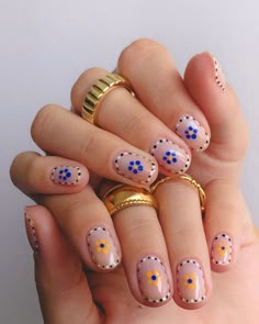 Short Squoval, Dots Nails, Dream Nails, Dope Nails