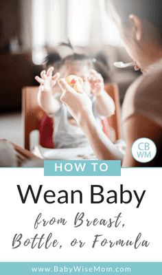 a woman and child sitting at a table with the words how to mean baby from breast, bottle, or formula