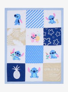 Stitch Themed Nursery, Lilo And Stitch Nursery Ideas, Stitch Nursery Ideas, Lilo And Stitch Nursery, Baby Shower Nene, Disney Baby Clothes Boy, Angel Baby Blanket, Stitch Wallpapers, Disney Themed Nursery