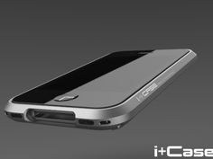 an image of a silver cell phone on a gray background with clipping area for text