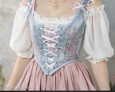 Pink Rococo, 18th Century Stays, Ren Faire Outfits, Fair Outfits, Maxi Skirts, Bustiers, Fantasy Clothing