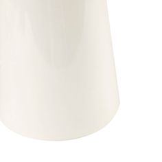 a white vase is shown on a white background