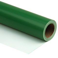 a roll of green vinyl on top of a white paper