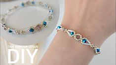 the bracelet is made with swarong crystals