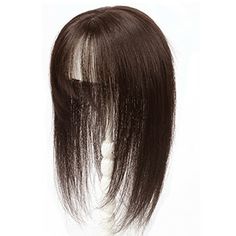 Welcome to my eBay Store  Large Cover Loss Hair Top Piece Wiglet Topper  100% Human Hair Topper For Women   Material:100% Real Human Hair ,no tangles Type:Hairpiece/Toupee Length：20cm/30cm/35cm/40cm Base Size:12*13cm Colors：Natural Black/Dark Brown(reddish) Packing：One Pieces in Opp bag How to care: (1) Wash in cold or warm water ,Add a dash of Shampoo and wash gently (2) After shampooing squeeze out excess water and pat dry with a towel (3) Do not brush when wet allow wig to drip fry (4) Clean Human Hair Wigs For Black Women, Human Hair Toppers For Thinning Hair, Hair Toppers For Thinning Hair, Grey Hair Topper, Human Hair Pieces, Air Bangs, Cambodian Hair, Loss Hair, Hair Toupee