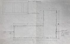 a drawing of the floor plan for a kitchen