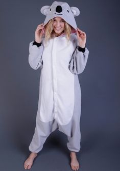 Kigurumi tracksuit Koala Onesie, Bear Pajamas, Footed Pajamas, Comfort Fashion