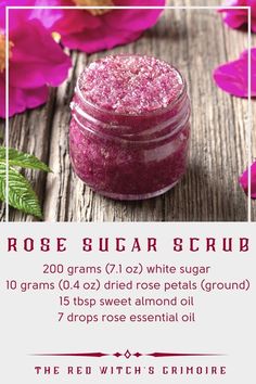 Rose Sugar Scrub, Body Scrub Homemade Recipes, Body Skin Tightening, Helpful Advice, Skincare Selfcare, Skincare Secrets