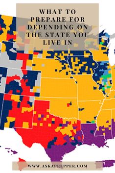 a map with the words what to prepare for spending on the state you live in