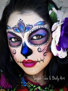 Halloween Sugar Skull, Sugar Skull Face