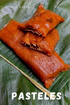 Pasteles are a dish popular across the Caribbean that is similar to Central American tamales. It is a type of dumpling made with a dough, or masa, of grated root vegetables, squash, plantains, and unripe bananas, along with milk and annatto oil. This is then filled with a variety of things like stewed pork, chickpeas, and olives; wrapped in leaves; and boiled. These boiled dumplings are popular in the Dominican Republic, Hawaii, Trinidad and in Cuba. Types Of Dumplings, Boiled Dumplings, Stewed Pork, Japanese Dumplings, Matzah Ball, Unripe Banana, Steamed Dumplings, Chinese Dumplings