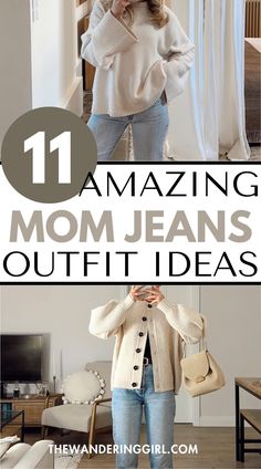 Thinking about what to wear with mom jeans? This post shows you 11 best mom jeans outfit ideas that you'll love to wear. It's chic, stylish, and minimal. These include casual mom jeans outfits, black mom jeans outfits, blue mom jeans outfits, elegant mom jean outfits, winter mom jeans outfits, fall mom jeans outfits, summer mom jeans outfits, spring mom jeans outfits, and more. Mom Jeans Outfits Fall, Mom Jeans Outfits Summer, Mom Jean Outfits Winter, Mom Jean Outfits, Mom Jeans Outfit Ideas, Black Mom Jeans Outfit, Best Mom Jeans