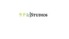 the logo for studio's website, which is designed to look like an arrow