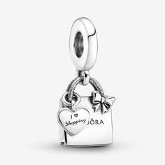 Pandora Shopping Bag Pendant Charm 799536c00 New With Tag Pandora Shopping Bag Charm, Pandora Shopping Bag, Jewelry Pandora, Free People Bags, Pandora Heart, Xmas List, Pandora Silver, Heart Balloons, Purse Charms