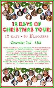 a christmas tour poster with pictures of people and holly wreaths on the tree branch