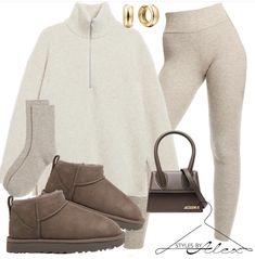 Nude Outfits, Cosy Outfit, Ugg Style, Lazy Day Outfits, Autumn Outfits, Cute Comfy Outfits