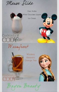 the different types of disney characters are shown in this graphic above it's caption