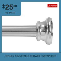 the kenney adjustable shower curtain rod is $ 25 off