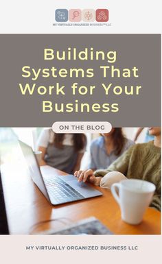 the cover of building systems that work for your business on the blog, with people working at