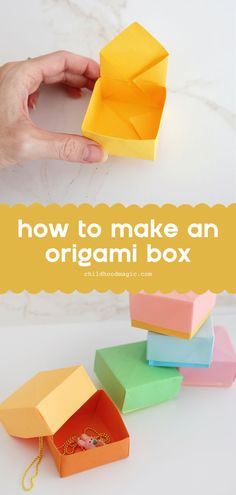 how to make an origami box with instructions for making it in the microwave