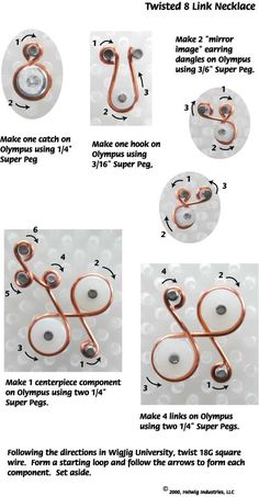 instructions to make wire wrapped scissors for sewing and quilting, with pictures showing how they are made