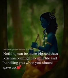 there is a quote from the hindu god sitting in front of a tree and holding a stick