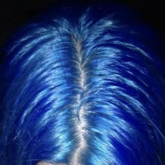 Coraline Blue Hair, Blue Hair Shades, Cool Blue Hair, Neon Blue Hair, Ahs Aesthetic, Bright Blue Hair, Royal Blue Hair, Blue Hair Aesthetic, Ahs Cult