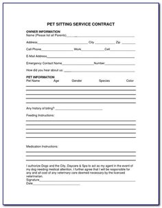 a pet sitting service contact form