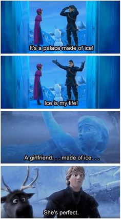 the frozen queen and prince are talking to each other