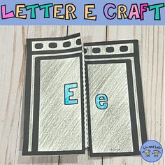 an image of a letter e craft