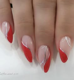 Fun Red Nails, Elegant Touch Nails, Summer Nails 2023, Nails Art Designs, Best Nails, Romantic Nails, Fancy Nails Designs