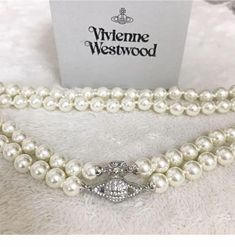 #ad Premium Quality Vivienne Westwood 2-strand pearl orb choker silver Necklace No BOX, Fashion Jewelry Nana Vivienne Westwood, Vivienne Westwood Nana, Vivienne Westwood Necklace, Westwood Necklace, World Aesthetic, Choker Silver, Shipping Products, Perfect World, Earrings Rings