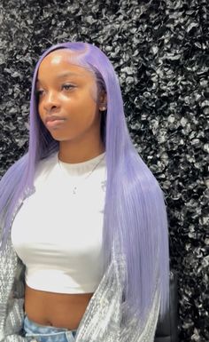 Creative Hair Color, Quick Natural Hair Styles, Purple Wig, Quick Weave Hairstyles