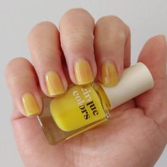 Catherine | Beauty Reviewer on Instagram: “@cirquecolors Citron Jelly Base coat: #orly bonder base coat Top coat: #essie Gel Setter Top Coat Notes: - Lemon yellow jelly nail…” Essie Gel Setter Top Coat, Yellow Jelly, Jelly Nail, Essie Gel, Base Coat, Lemon Yellow, Top Coat