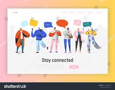 an image of people with speech bubbles on the screen stock photo © shutterstocker