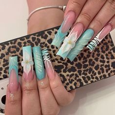 Mermaid Nail, Acrylic Ideas, Nail Board, Spring Nail Designs, Claw Nails, Glow Nails, Pretty Gel Nails