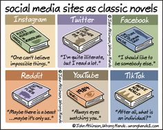 social media sites as classic novels