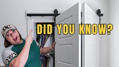 Did you know Barn Doors can SWIVEL 🤯 with Bifold Barn Door Hardware? 180 Degree Bifold Door, Bifold Barn Doors Diy, Bi Fold Barn Doors, Craftsman Trim, Best Closet Organization, Building A Door, Diy Barn Door Hardware, Barn Door Closet