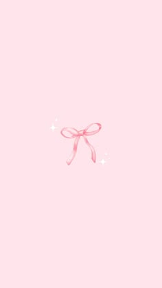 a pink background with stars and a bow on the top right corner, as if it were an origami