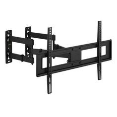 the tilting tv wall mount is shown in black