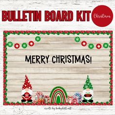 the bulletin board kit for merry christmas