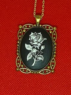 Antiqued Morbid Rose Gothic Cameo Antique Gold Bronze Victorian Jewelry Necklace Pendant 24 Inch Chain JUST LISTED Cameo is 30x40 mm - Perfect size Antique Gold - Bronze with matching 24 inch chain **MATCHING ITEMS IN OUR STORE BADGE HOLDER BROOCH HAIR PINS - CLIPS** **thank you for taking the time to look at our items. Each item is handcrafted and attention to detail - We send each item in bubble packaging and with tracking to make sure items arrive in perfect condition. Thanks again.**IF YOU N Fox Jewelry Necklace, Victorian Jewelry Necklace, Bubble Packaging, Loop Pendant, Cameo Necklace, Rose Necklace, Brass Necklace, Victorian Jewelry, Sterling Silver Cross