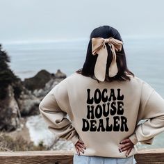 Local House Dealer Sweatshirt Realtor Realtor Sweatshirt - Etsy Local House, Travel Sweater, Real Estate Shirts, Realtor Life, Custom Crewneck Sweatshirts, Custom Crewneck, Trendy Crewneck, Sweatshirt Details, Sweatshirt Oversized